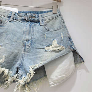 Pantalones cortos de mezclilla sexys de cintura baja para mujer, pantalones cortos micro mini de mezclilla elástica cómodos para un atuendo informal y de club a la moda - Product Image 4