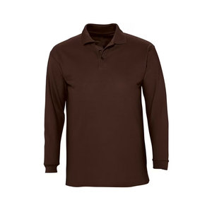 Polo homme de haute qualité, dernière mode, design uni, couleur marron. - Product Image 5