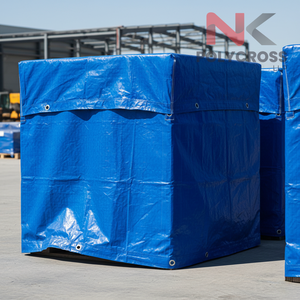 Bâche de protection imperméable pour briques de construction extérieures, sur mesure, pour le stockage et la protection des briques sur les chantiers - Product Image 1