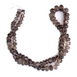 Cuentas de Cuarzo Ahumado Natural Talladas en Forma de Melón, Piedras Preciosas Sueltas de Alta Calidad para la Fabricación de Joyas - Product Image 1
