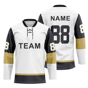 Unisex Men's Plus Size Comfortable <b>Jersey</b> Hoodie for All Seasons Custom OEM Ice Hockey Team Name Fashionable Layering Breathable - Product Image 4