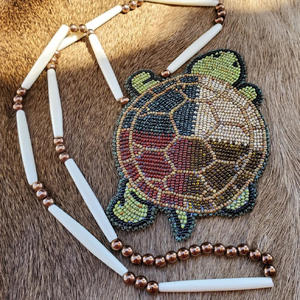 Recién llegado, collar de cuentas de cristal a la moda para mujer, collar de medallón de tortuga con cuentas de colores, nueva moda de rfcrafts - Product Image 2