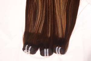 Extensiones de Cabello Liso con Punta Plana Anh Hair C12, Cabello Remy Vietnamita 100% Natural, 100g, Castaño Cálido, Doble Trama, Tejido a Máquina - Product Image 6