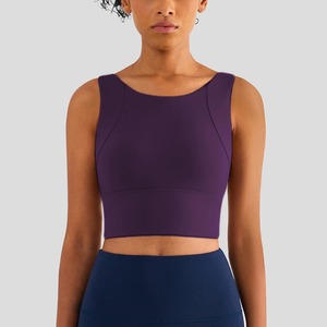 เสื้อชั้นในกีฬาผู้หญิงแบบเซ็กซี่ เสื้อครอปท็อป ชุดโยคะ เสื้อผ้าออกกำลังกายรัดรูป ยืดหยุ่น สำหรับยิมและโยคะ - Product Image 5