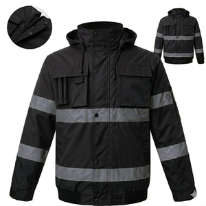 Triple Layers Fire resistant FR Cotton Winter <b>Jacket</b> for Electric station <b>workers</b> - Product Image 5