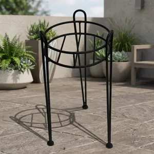 Support de plante en métal robuste, support rond pour pot de fleurs, support décoratif en fer pour plantes d'intérieur et d'extérieur, balcon, salon, jardin - Product Image 6