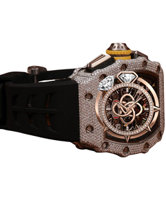 Reloj de Lujo Automático con Diamantes Moissanite para Hombre, Completamente con Piedras VVS, Reloj de Acero Inoxidable - Product Image 2