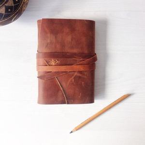 Premium Full Grain Genuine Leather <b>Journal</b> with Antique Deckle Edge Paper Hardcover Notebook Day Planner <b>Writing</b> Diary Gift - Product Image 2