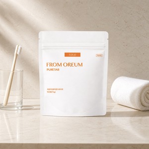 [FROM OREUM] Dentifrice solide aromatisé à la mandarine de Jeju, comprimés de soin buccal, saveur mandarine, pochette de recharge pour les voyages - Product Image 4