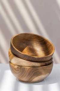 Tazón de Madera de Diseño de Lujo, Ecológico, Apto para Lavavajillas, Personalizable para Bodas, Tazón de Frutas de Madera Hecho a Mano, Vajilla para el Hogar - Product Image 1