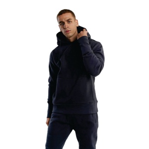 Logo personnalisé 100% sweat à capuche en coton hommes à manches longues automne hiver pull brodé Patchwork Design technique de bouffée impression polaire - Product Image 1