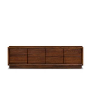 Modern <b>Rustic</b> Solid Teak Wood Handmade Eco-Friendly Modular Cabinet Shaker Door 5+ Drawers/Shelves for Resort Hotel Living Room - Product Image 6