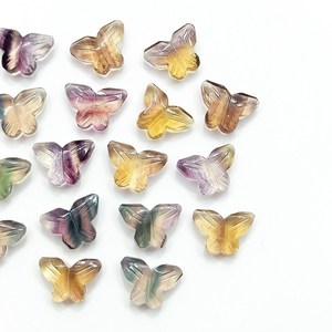 Pierre précieuse naturelle en fluorite arc-en-ciel sculptée en forme de papillon, mini-briolette de cristal de 14 mm pour la fabrication de bijoux, vente en gros, approvisionnement en pierres précieuses en vrac - Product Image 5