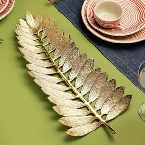 Luxury Large Feather Tray & Dish <b>Table</b> Accessories Handmade Fruit Tray Event Supplies Tableware Decorative Serving Trays Latest - Product Image 3