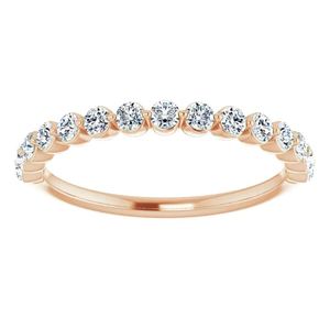 Bague empilable en moissanite à une seule griffe de 2 mm en argent sterling 925, pour fiançailles, mariage, anniversaire, promesse, cadeau élégant - Product Image 4