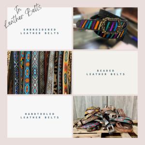 เข็มขัดหนังวัว unisex คุณภาพพรีเมี่ยมทำด้วยมือดีไซน์ตะวันตกเครื่องมือที่ซับซ้อน - Product Image 3