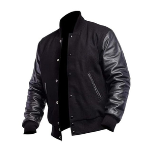 Chaqueta Varsity Unisex de Invierno de Diseño Superior, Ropa Deportiva Estilo Béisbol, Logotipo Frontal Personalizado, Ecológica, Corte Ajustado para Hombre - Product Image 1