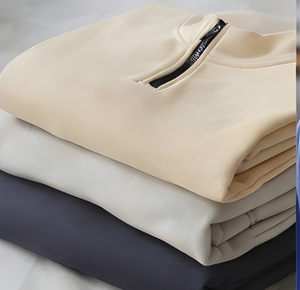 Sweat-shirt streetwear haut de gamme à demi-zip, molleton de coton 420 GSM, coupe oversize, épaules tombantes, pour l'hiver - Product Image 3