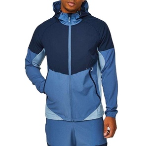 Custom Lightweight Windbreaker <b>Jacket</b> <b>Men</b> Waterproof Outdoor Sport Hooded Rain Coat Windproof Running <b>Cycling</b> Stand Solid Front - Product Image 1