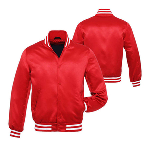 Veste en satin décontractée pour homme, hiver, polyester, boutons décoratifs, tissu satiné, manches longues, en vente - Product Image 1
