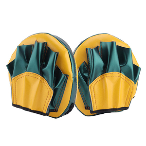 Équipement d'entraînement de boxe professionnel DAWNFROCE FIGHT GEARS, cible en PU verte et jaune, durable, respectueux de l'environnement, pour le kickboxing - Product Image 2