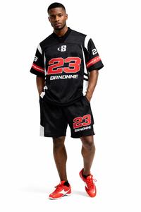 Conjunto de Camiseta y Pantalones Cortos de Fútbol Americano de Alta Calidad, Uniforme Deportivo Transpirable, Ropa de Equipo Personalizada para Entrenamientos y Partidos - Product Image 2