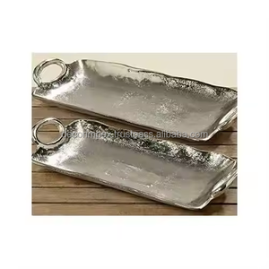 Plateau de service en aluminium Décoration d'ustensiles de cuisine Plateau de service en aluminium pour prix de gros Plateau de service en aluminium - Product Image 1