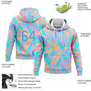 Sudadera con Capucha Sublimada Multicolor Personalizada, Ropa Deportiva con Estampado Pastel, Ropa de Equipo Personalizada, Diseño de Logotipo Personalizado OEM - Product Image 3