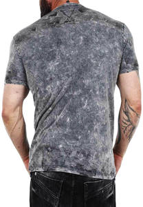 Camiseta Casual de Manga Corta para Hombre, Corte Ajustado, 100% Algodón, Lavado Ácido, Color Sólido, Venta al Por Mayor en la UE con Impresión, Oferta 2026 - Product Image 3