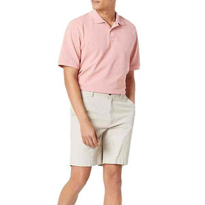 Camiseta Polo de Golf para Hombre, 100% Algodón, Bordada Personalizada al por Mayor, Diseño Sólido, Manga Corta, Informal, Hecha de Lona Resistente - Product Image 4
