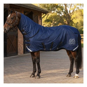 Couverture d'extérieur pour chevaux de haute qualité, pour le dressage, imperméable, respirante, personnalisable, en polyester durable - Product Image 4