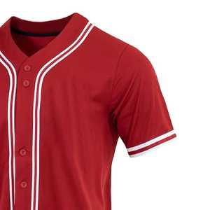 Chemise de baseball légère pour hommes, maillot de baseball à séchage rapide, style boutonné, couleurs unies simples. - Product Image 5