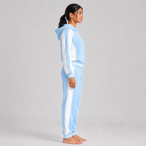 Vêtements d'été pour femmes, mode décontractée, ensembles de sport, 100% coton molletonné respirant, ensembles de sport 2 pièces pour femmes - Product Image 2
