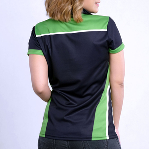 เสื้อโปโลผู้หญิงคุณภาพดีที่สุด แบบสั่งทำ สีตัดต่อ แขนสั้น โพลีเอสเตอร์ 100% แห้งเร็ว สปอร์ต ทรงเข้ารูป ใส่ได้ทั้งฤดูใบไม้ผลิและฤดูร้อน - Product Image 5