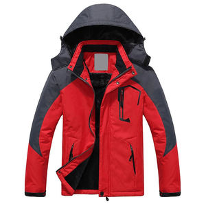 Winter Warm <b>Thick</b> <b>Fleece</b> <b>Jacket</b> Men Coats Windbreaker Ski Sports Outwear Windproof Hiking Hoodie Overcoat <b>Jacket</b> OEM Service - Product Image 1