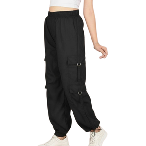 Pantalon cargo ample vintage pour femme, style rétro, logo personnalisé, pantalon tendance pour tenues classiques et looks hip-hop - Product Image 6