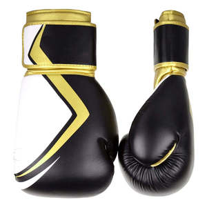 Gants de boxe avec rembourrage protecteur multicouche, coque extérieure en cuir synthétique durable, support de poignet sécurisé, intérieur respirant et complet - Product Image 1