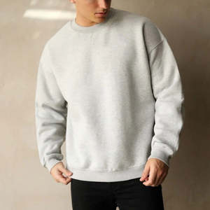 Sudadera Personalizada para Hombre con Bordado, Color Gris Jaspeado Premium, Talla Grande, con Capucha |   Ropa Deportiva al por Mayor de Estilo Urbano en Color Liso Melange - Product Image 3