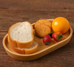 Bandeja Ovalada de Madera Maciza Hecha a Mano, Estilo Rústico, para Decoración de Cocina, de Grado Comercial, Ecológica, para Servir Alimentos y Catering - Product Image 2