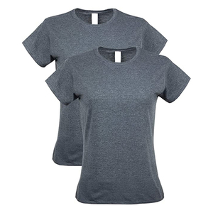 T-shirt moderne pour femme en coton à manches courtes, haut décontracté en tissu respirant, idéal pour l'été, coupe ajustée, confortable, élégant et pour un usage quotidien - Product Image 1