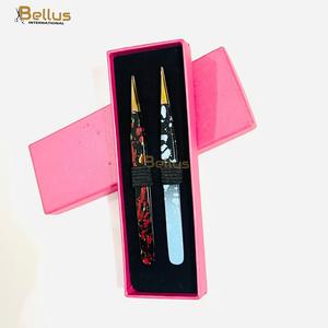 Bellus International <b>Professional</b> Straight Volume Lash Tweezers Stainless Steel Smooth Tip Strong Hold Durable Custom Eyelash - Product Image 5