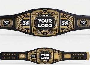 Custom Personalized Own Title Heavyweight Championship Belt for Karate & Jiu-Jitsu Unisex Adult Size Breathable Leather - Product Image 2