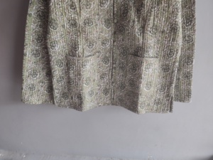 Veste en coton matelassée à col mandarin pour femme, motif floral patchwork, en tissu tricoté respirant et écologique, vêtement d'extérieur décontracté pour l'automne - Product Image 5