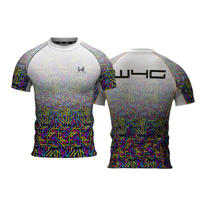 Camiseta Deportiva de Compresión Ligera sin Costuras Delanteras Personalizada para Hombre, de Secado Rápido, Alta Elasticidad, Ajuste Ceñido, para Yoga y Gimnasio - Product Image 4