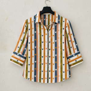 Hand Block Printed Shirt Stylish Shirts for Women Indian Hand Block Printed Soft Cotton Fabric Shirt on Sale at Best Price - Product Image 1