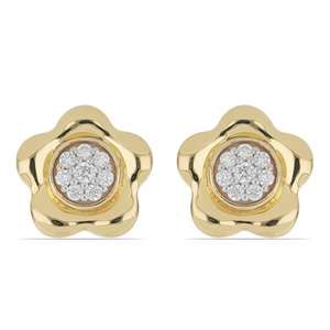 Pendientes de Oro Blanco de 18K con Diamantes Cultivados en Laboratorio, Corte Brillante Redondo Doble, Color D, Joyería Clásica de Compromiso para Mujer - Product Image 3