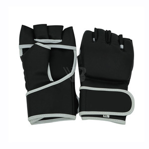 Équipement de boxe professionnel, gants en cuir MMA, demi-doigts, cuir de vache véritable, gants MMA durables, 2026 - Product Image 1