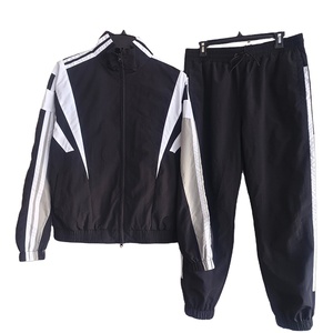 Personalizado diseñador de nylon de alta calidad cortavientos de gran tamaño ropa deportiva de los hombres patchwork chándales conjunto 2025 - Product Image 1