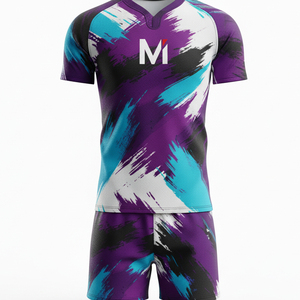 ชุดยูนิฟอร์มรักบี้พิมพ์ลายตามสั่งราคาโรงงาน ชุดเสื้อและกางเกงรักบี้สำหรับมืออาชีพ แห้งเร็ว ป้องกันแบคทีเรีย - Product Image 6