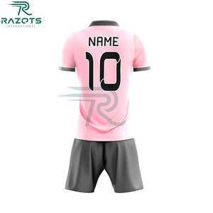 Uniformes de Fútbol Profesionales para Hombre al por Mayor, Tallas Grandes, 100% Poliéster, Manga Corta, Logotipo Frontal Personalizado, Camisetas de Fútbol OEM - Product Image 5